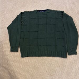 U.S. Polo Assn. Green Crewneck Sweater with Classic Design